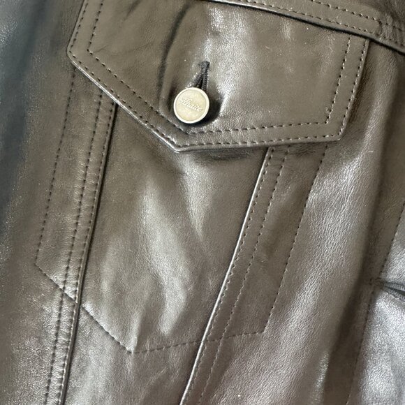 Khaite Grizzo Oversized Leather Collared Jacket - Picture 3 of 10